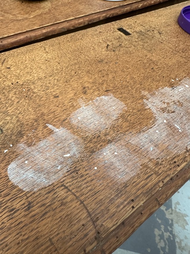 wood filler on drawers