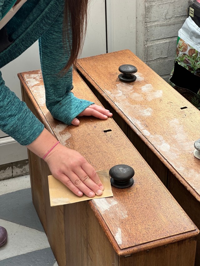 sanding ronseal wood filler