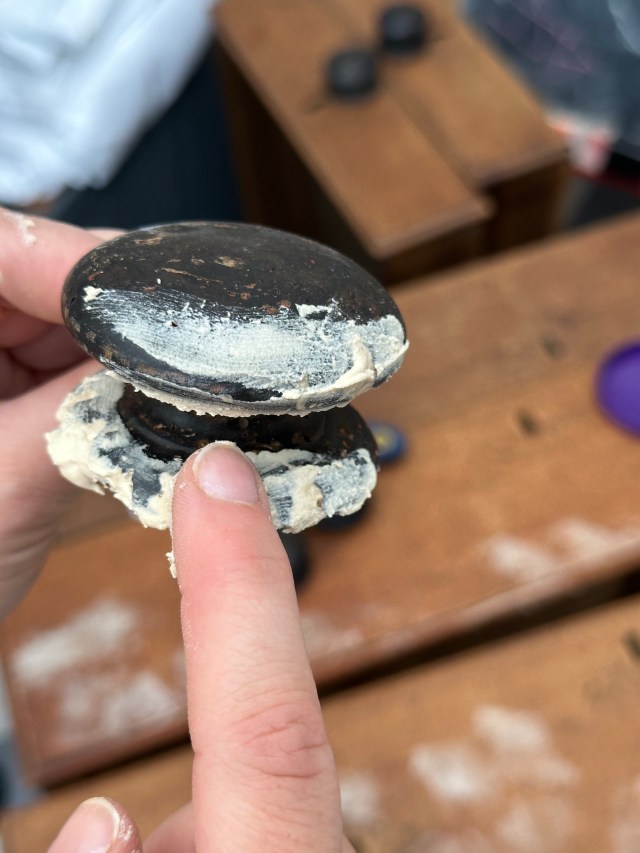 repairing damaged knobs with wood filler