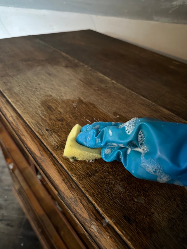 using sugar soap on furniture
