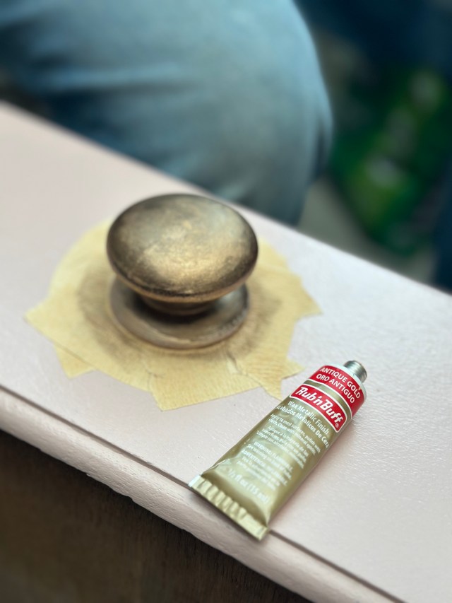 antique gold rub and buff