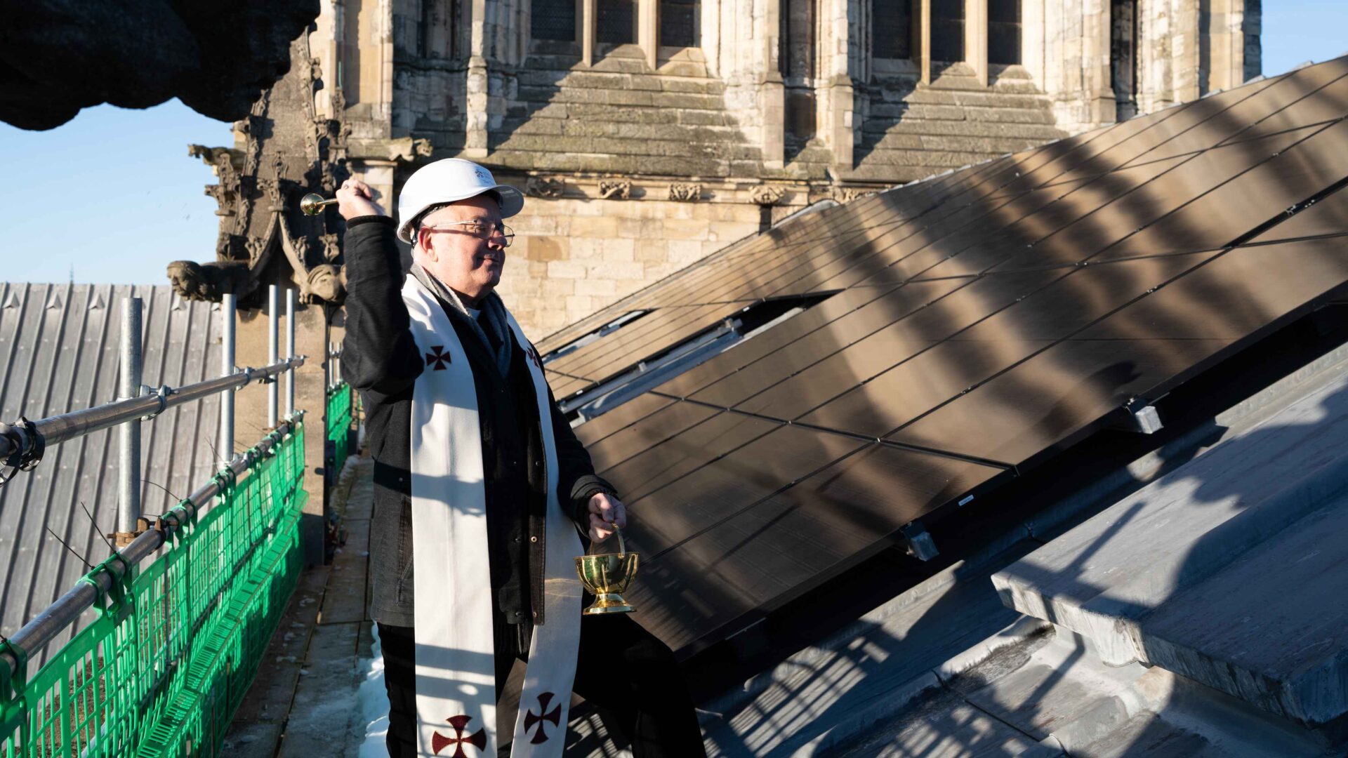 York Minster’s new solar panels switched on during blessing ceremony
