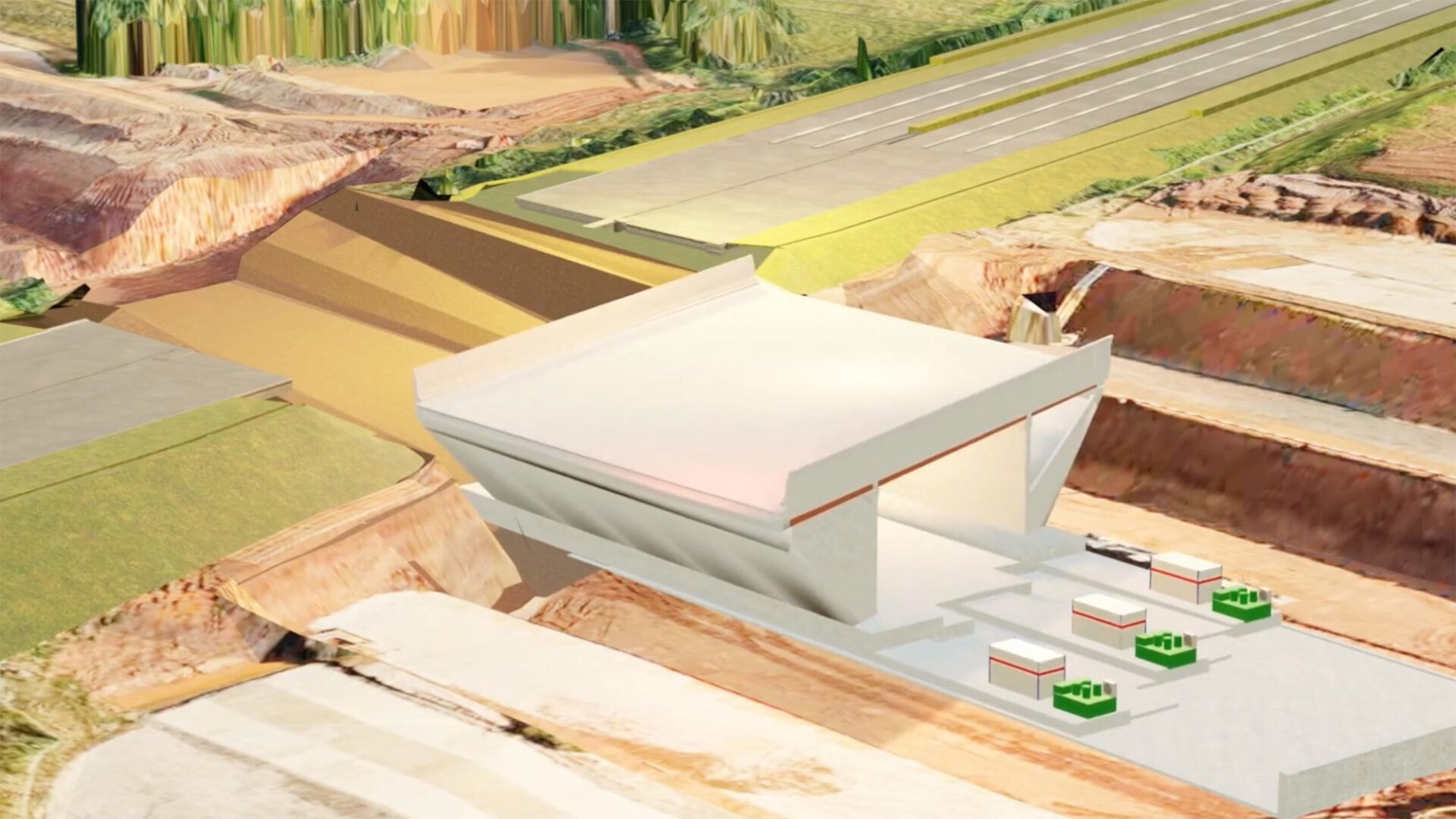 Video | CGI shows how HS2 will push giant box structure under A46 bypass