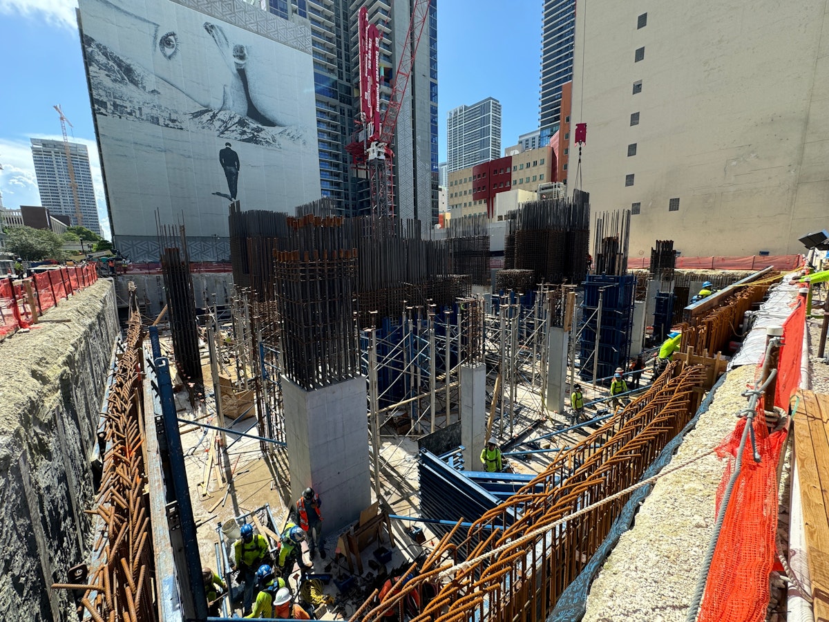 Capform Inc. Places Foundation of Waldorf Astoria Miami Hotel