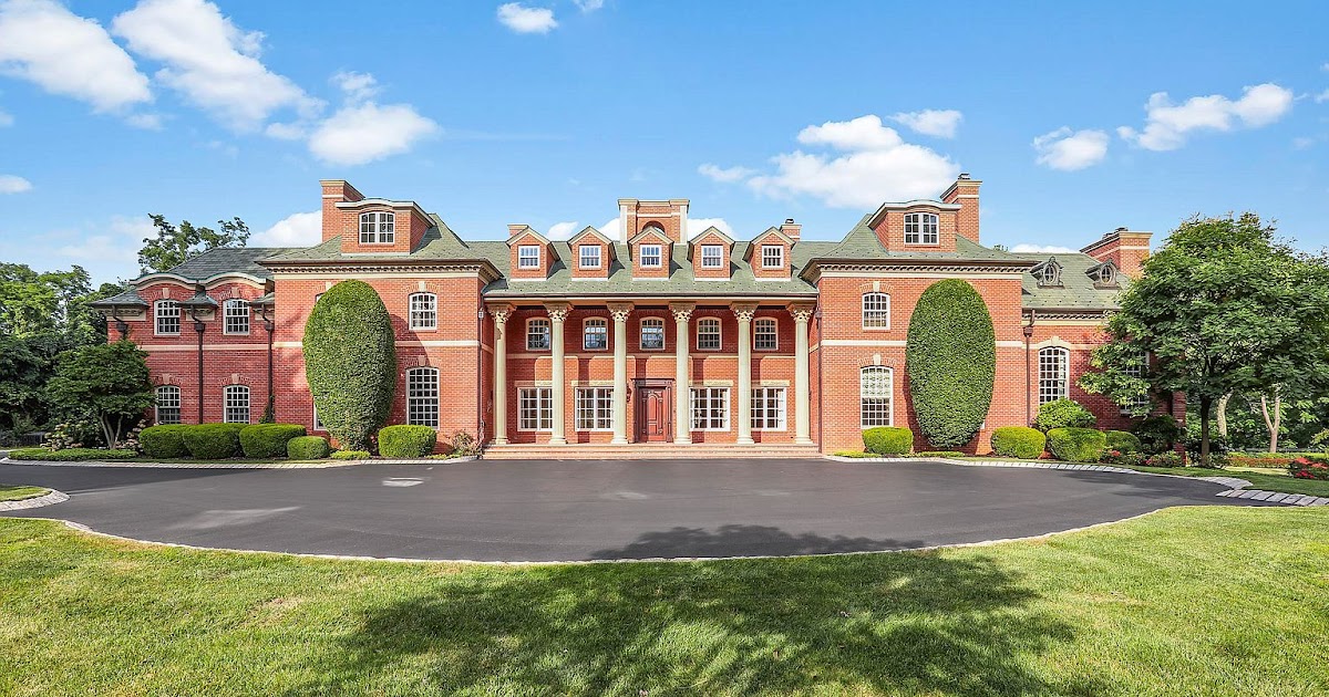 20,000 Square Foot Brick Mega Mansion On 5 Acres In Colts Neck, NJ