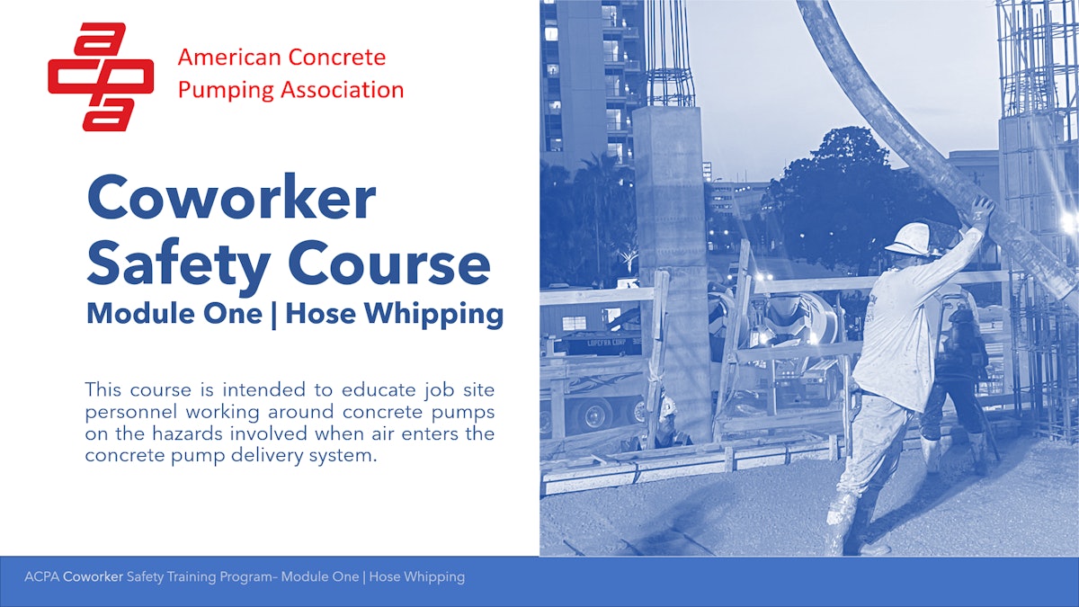 ACPA Announces Safety Training for Concrete Contractors at WOC