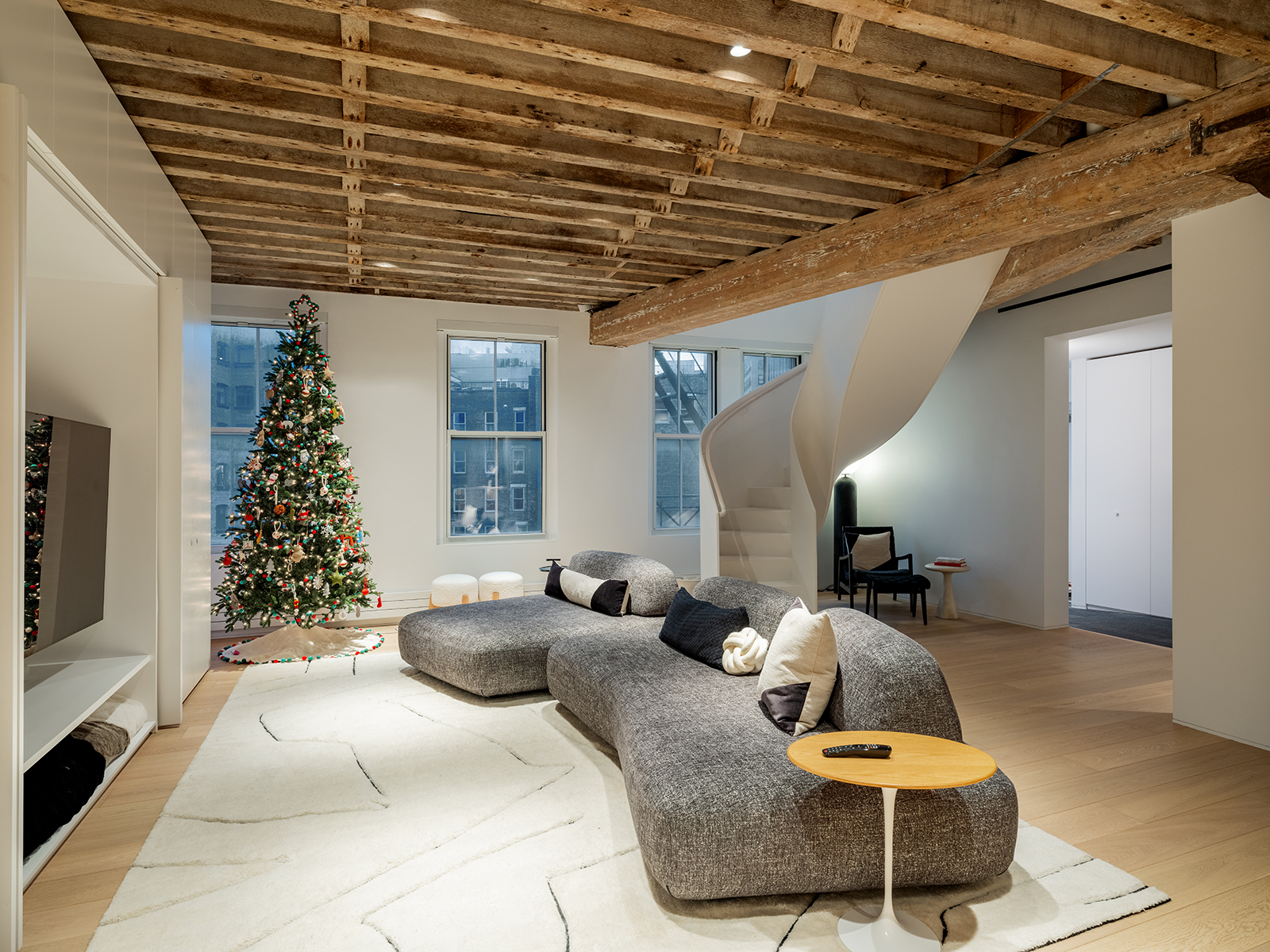 Young Family Creates Minimalist Haven in a 100-Year-Old Building