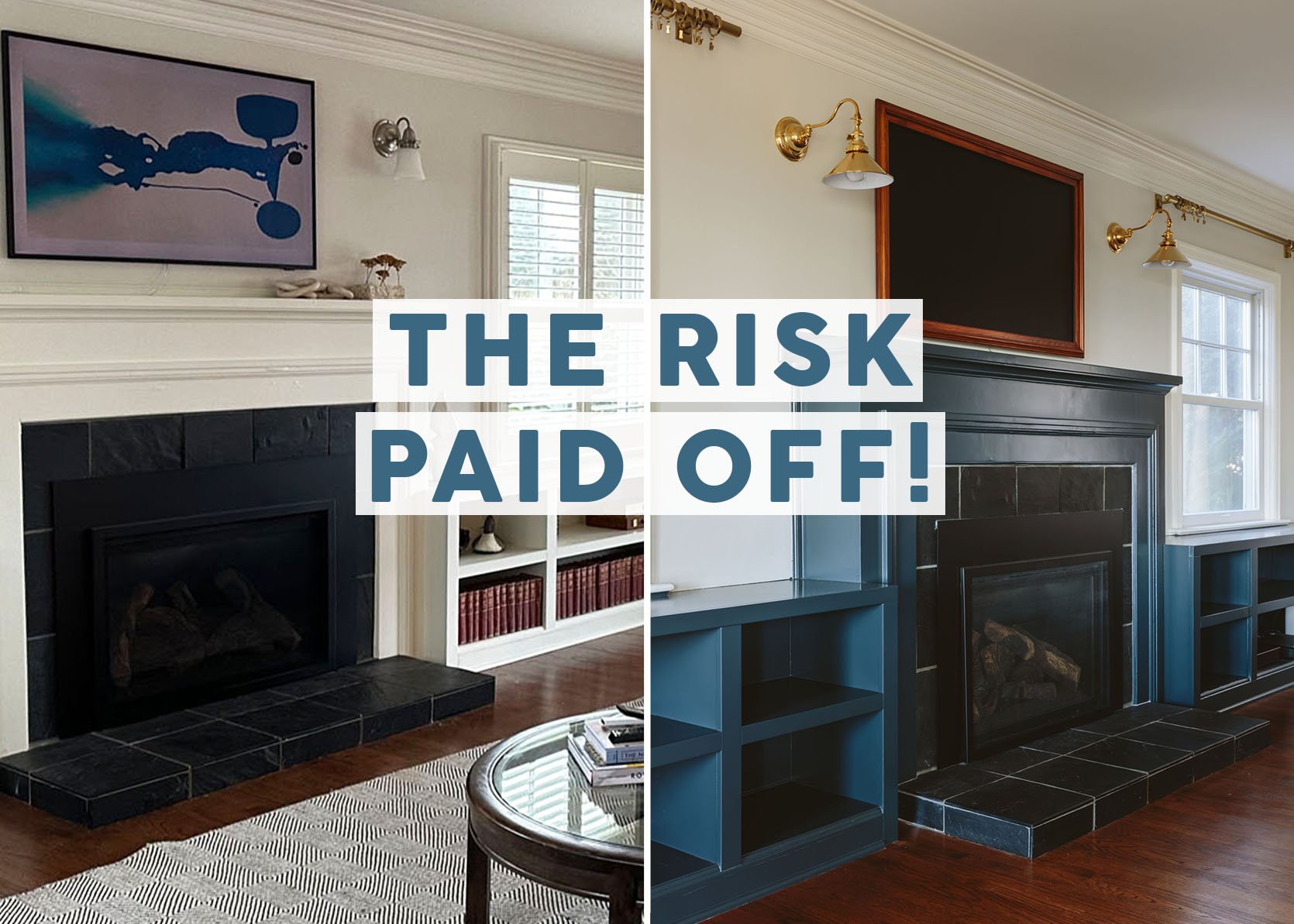 A Reader Rebuttal: Why Painting The Bookcases A Dark Blue With Light Walls Was The Right Choice