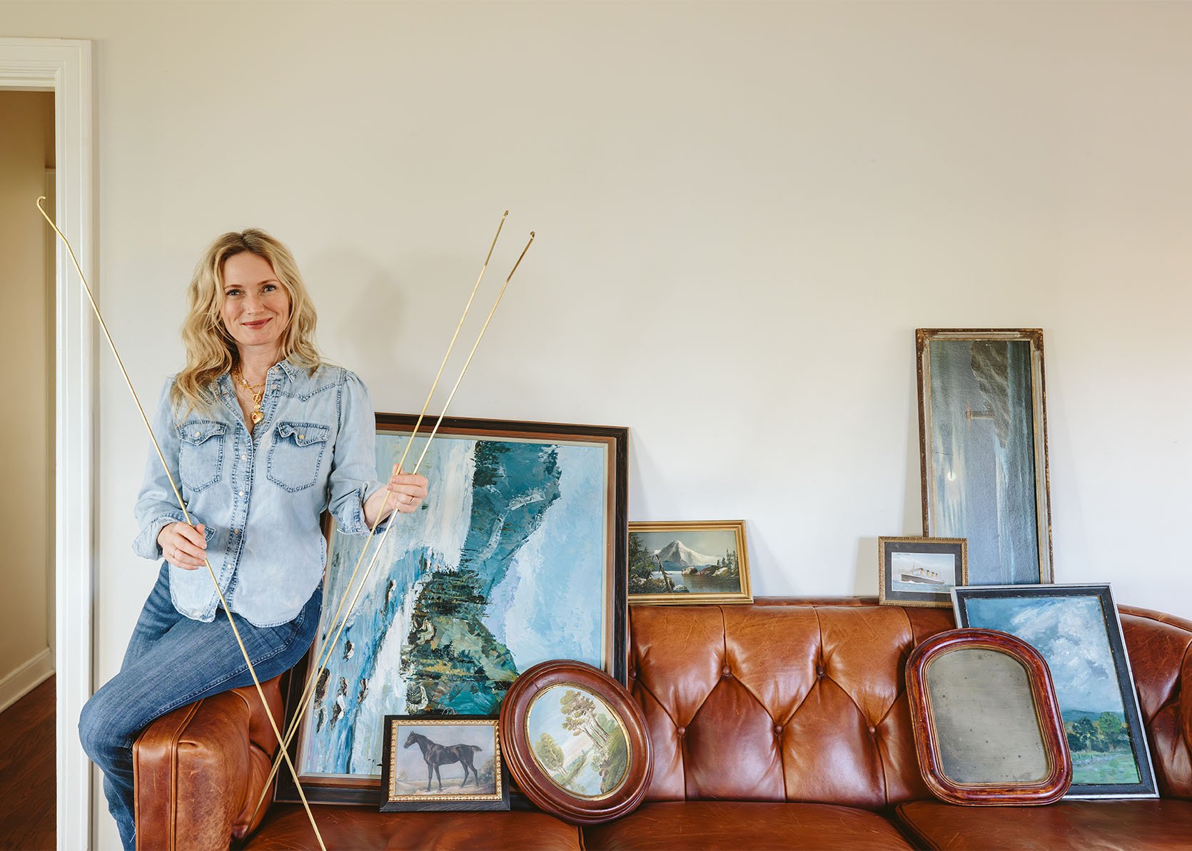 My First Time Hanging A Gallery Wall With Picture Rail Rods (So Easy And Looks So Good!)