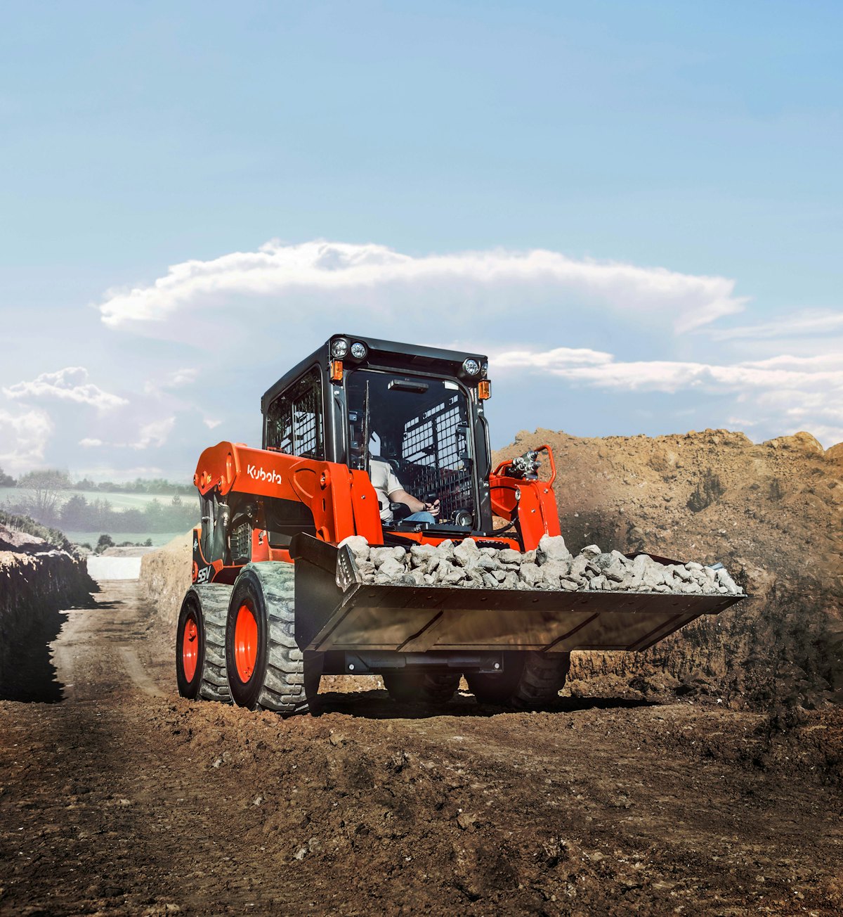 Maneuver Through Roadwork with Skid Steers and Attachments