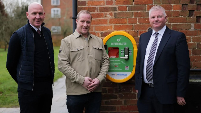 Machine operator saved by defibrillator at Wates prison site