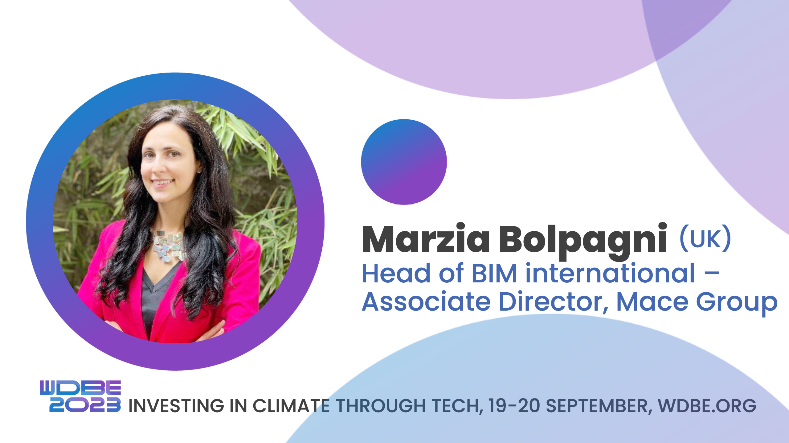 Meet Marzia Bolpagni, Head of BIM International at Mace