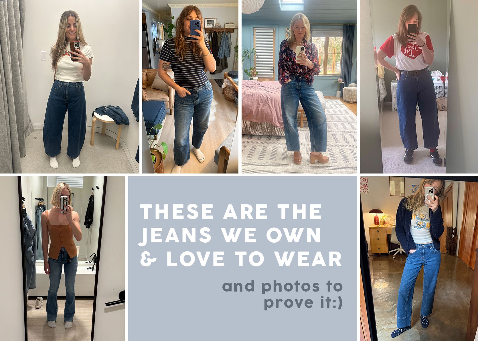 The Real Jeans We Love On Our Real Bodies (+ How A Barrel Jean Looks On 3 Different Women)