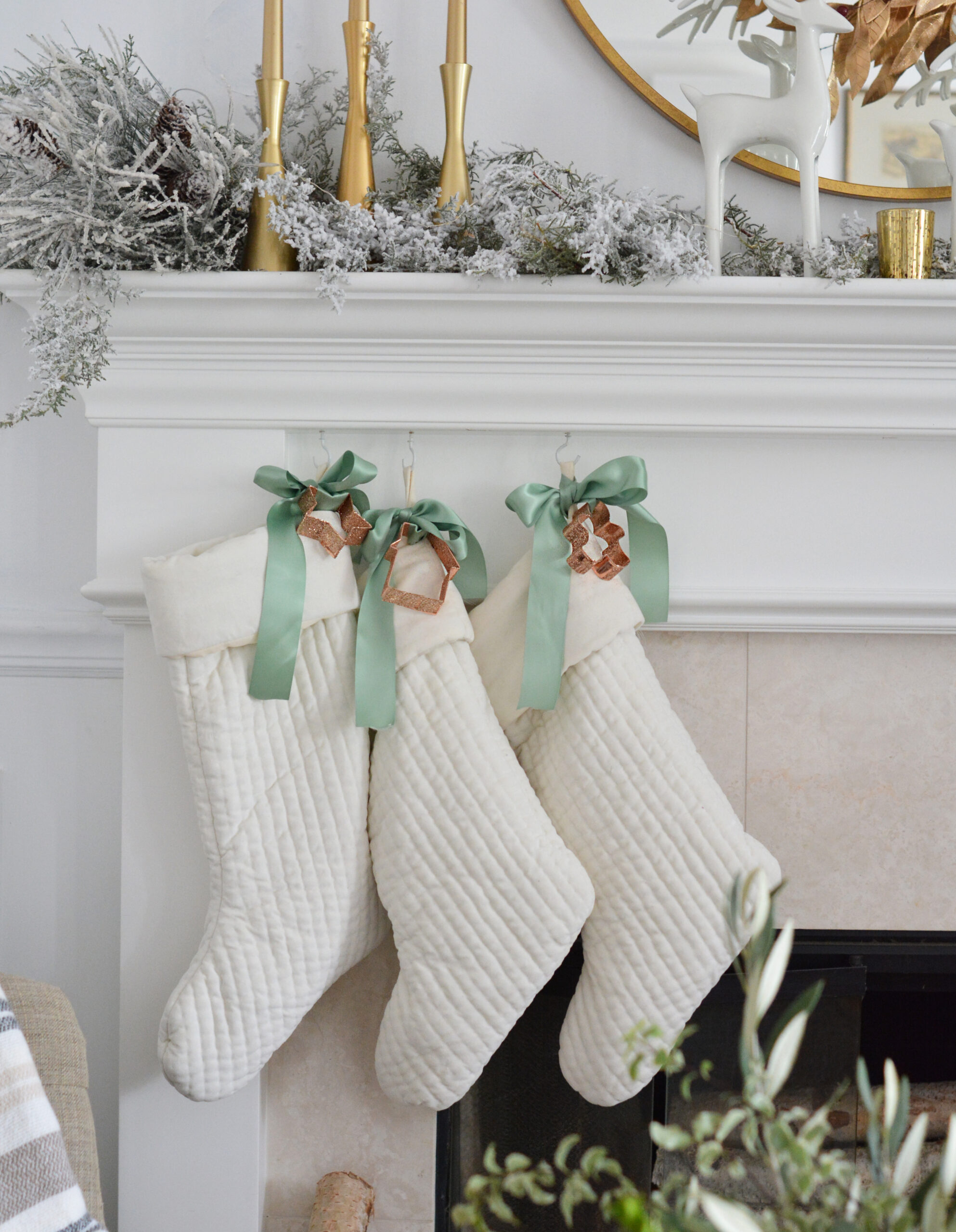 DIY Glitter Cookie Cutter Ornaments