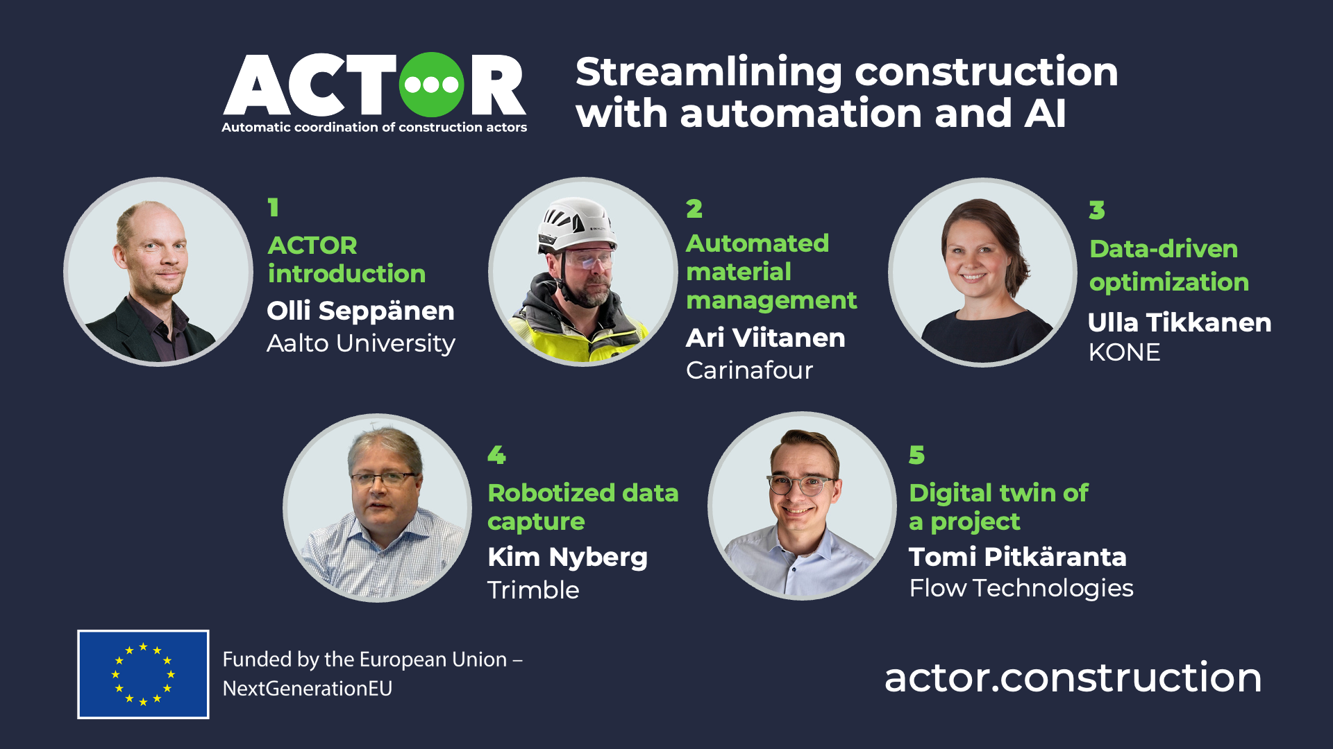 ACTOR Streamlines Construction with Automation and AI