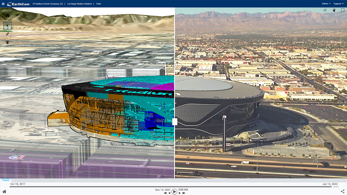 EarthCam 4D and Bentley Bring Construction Digital Twins to Life