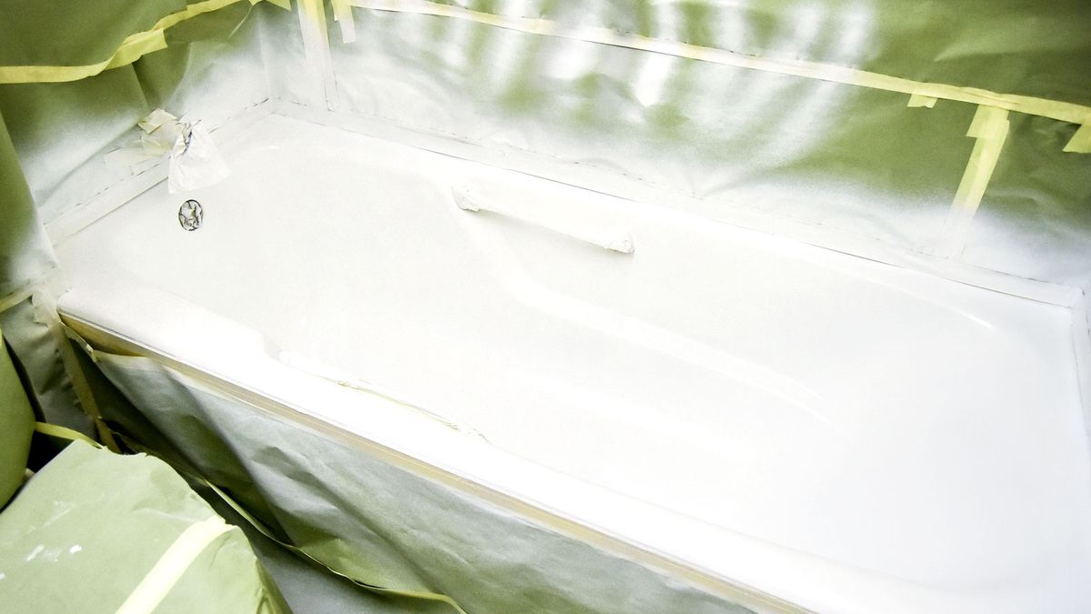 Learn how to re-enamel a bath with this DIY guide