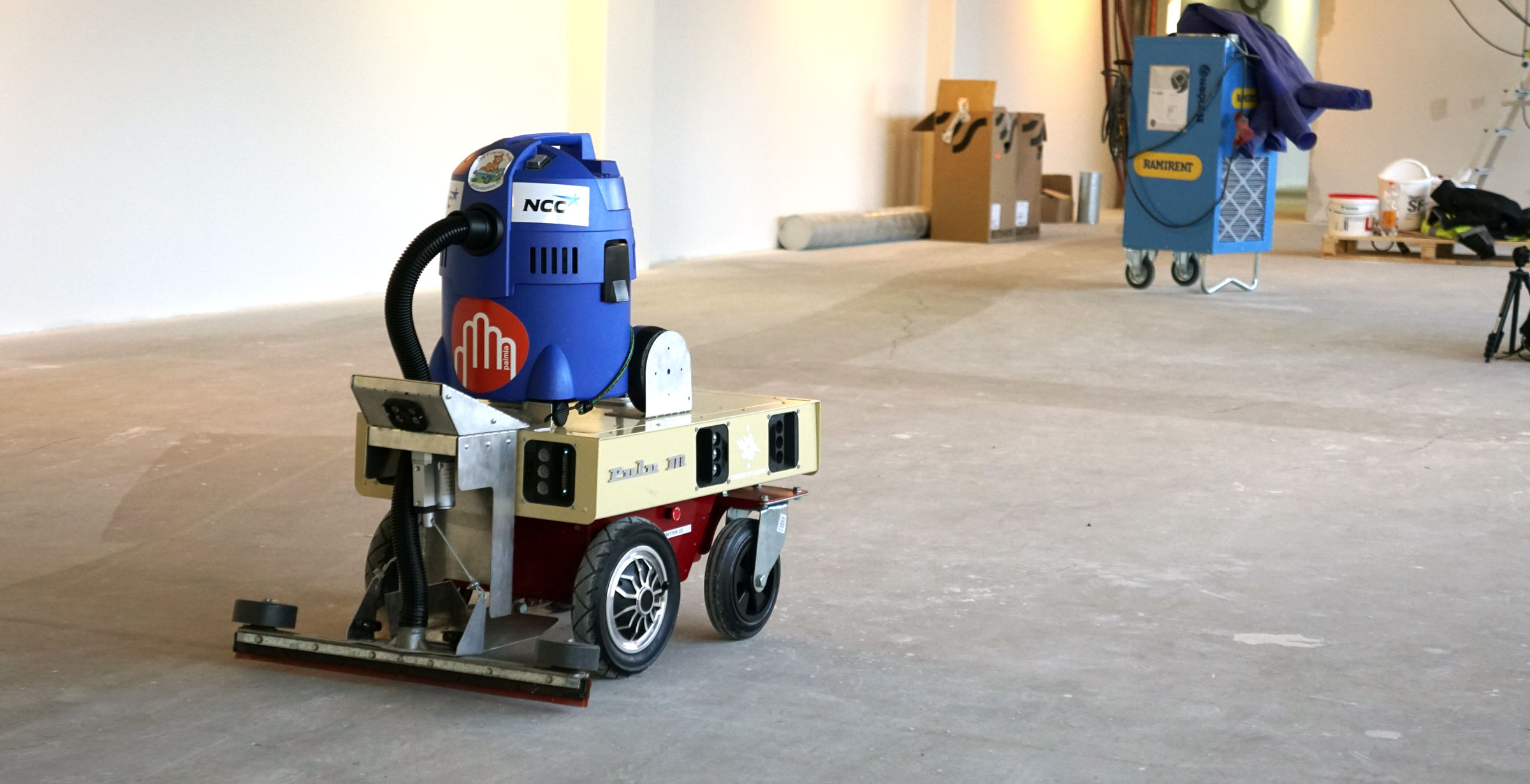 Testing Robotic Cleanup on a Construction Site