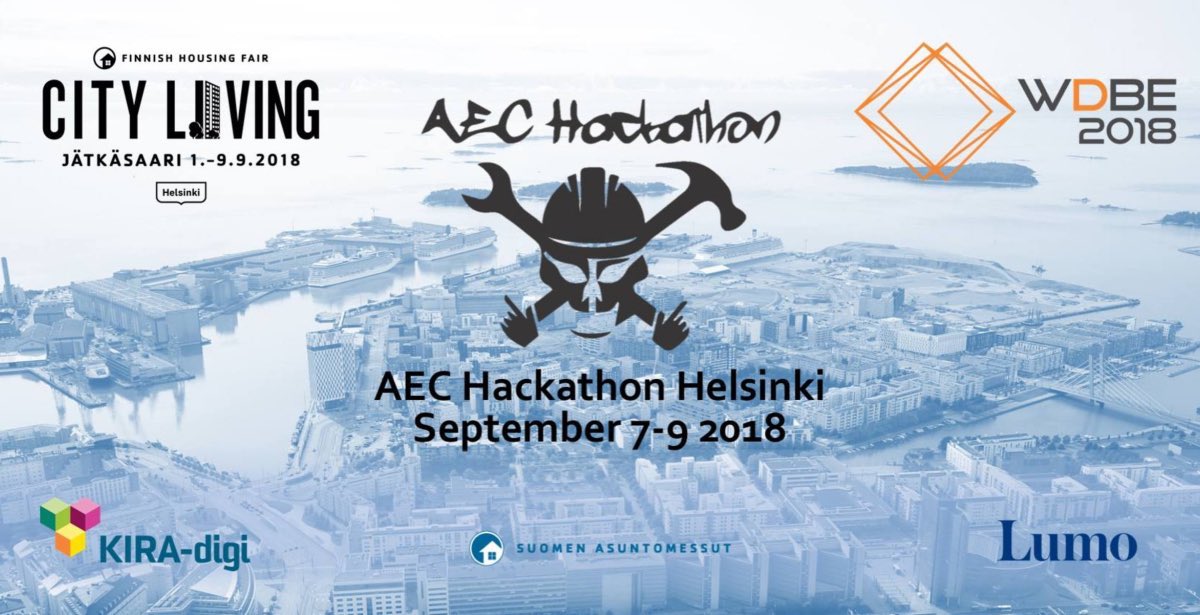 The Winning Teams at the AEC Hackathon Helsinki