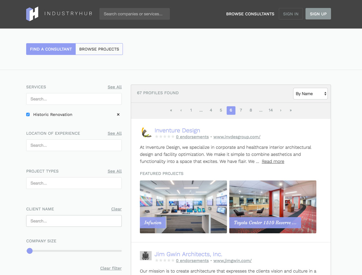 industryhub-search