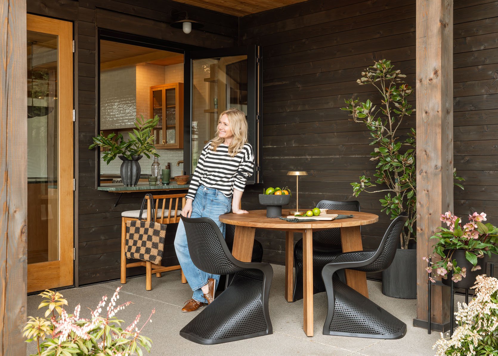 My Brother’s Kitchen Patio Reveal (Yes, With A Huge TV….Of Course:))