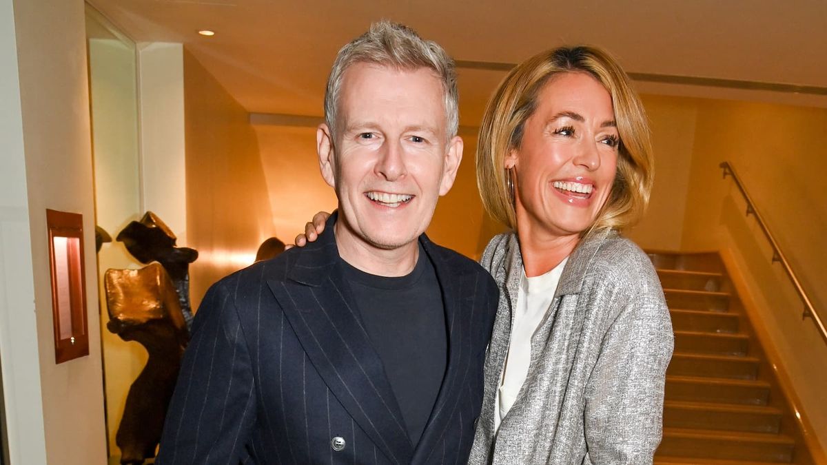 Cat Deeley and Patrick Kielty smiling at a premiere