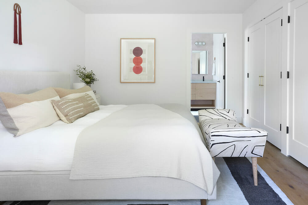 bedroom remodel for actress Jaime Ray Newman los angeles
