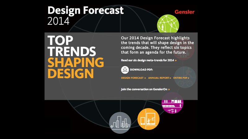 Design Forecast 2014 by Gensler – Six Key Topics
