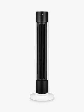 John Lewis Tower Fan, 42 Inch, White/black