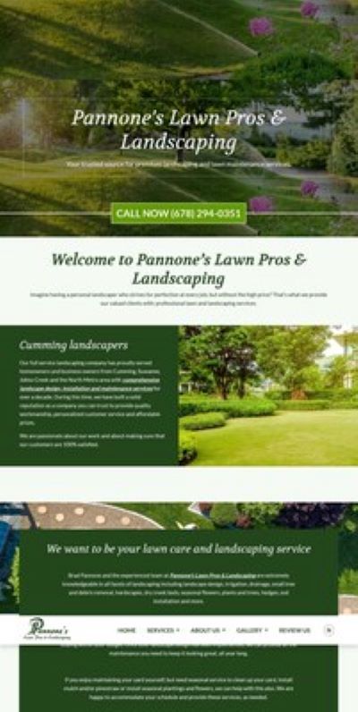 Pannone’s Landscaping Named Top Lawn Care Service in Cumming, GA