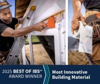 TYPAR® Clear Acrylic Flashing Wins 2025 Best of IBS™ Award