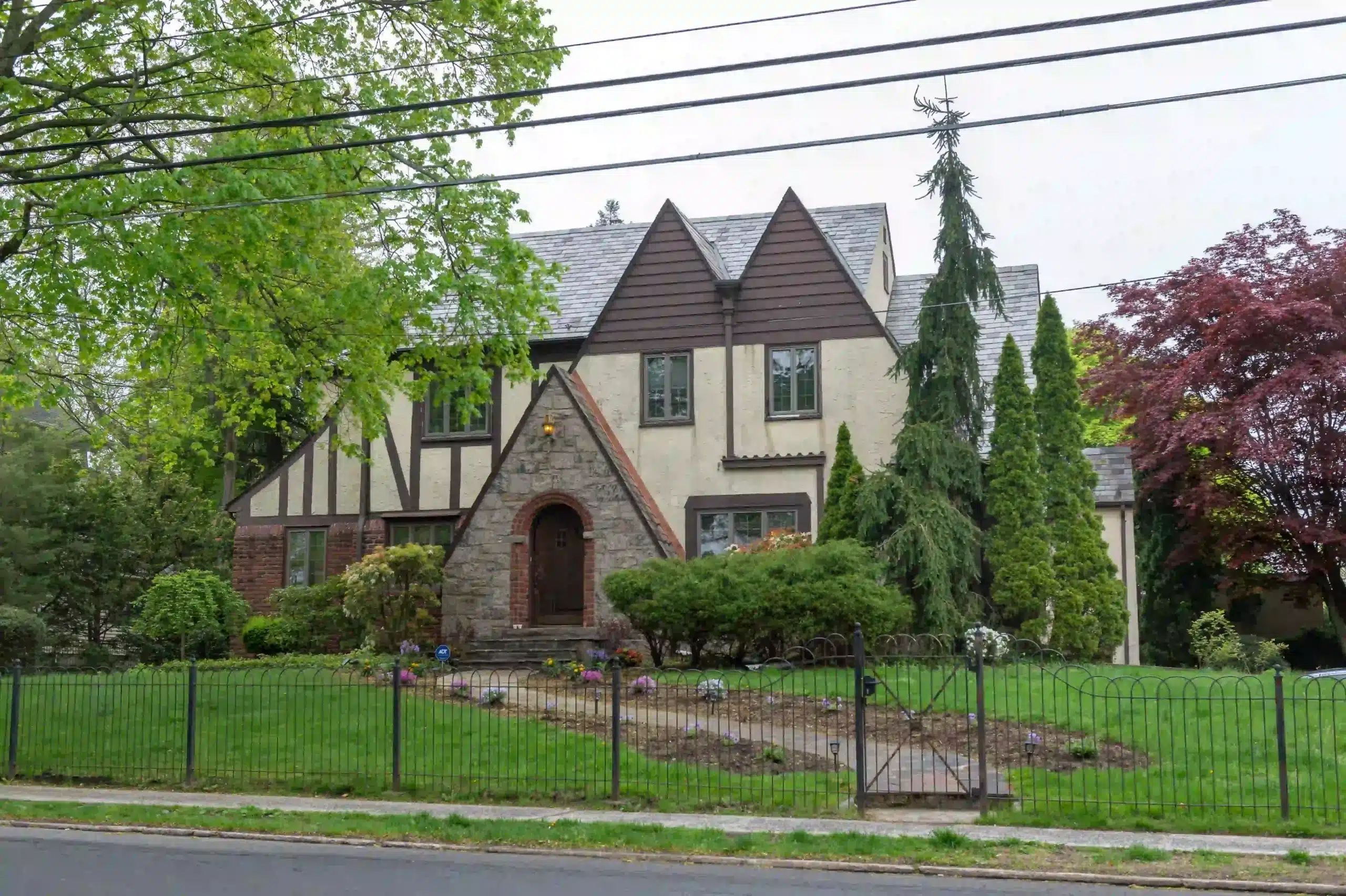 Exterior of 1930s tudor home