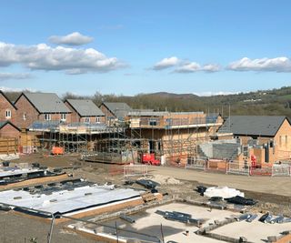 housing development mid construction
