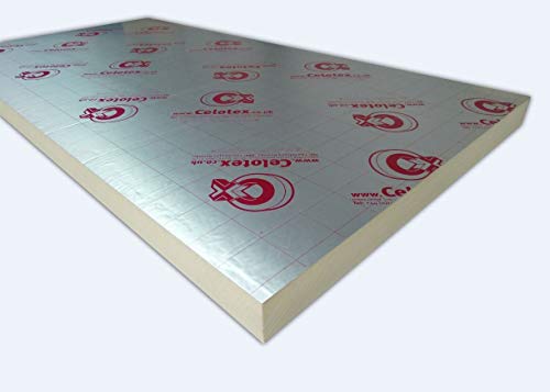 2400 X 1200 X 50mm Celotex Ga4050 / Kingspan Tp10 / Tf70 / Ecotherm Ecoversal Foil Insulation (10)