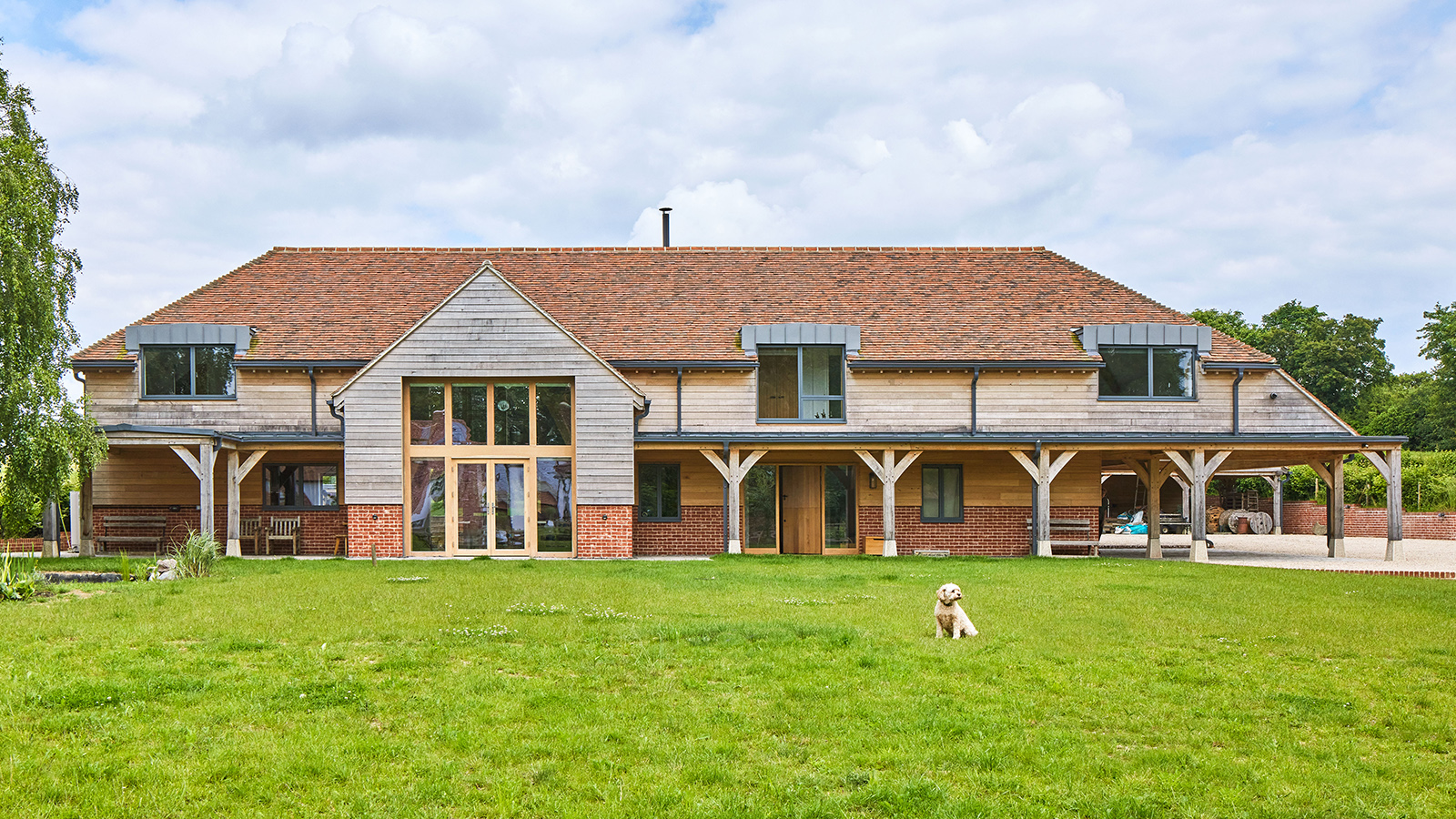 An oak frame future-proofed home built with space for all the family