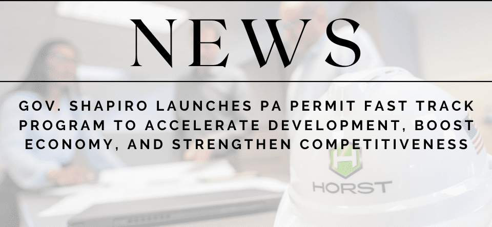Governor Shapiro launches PA Permit Fast Track Program