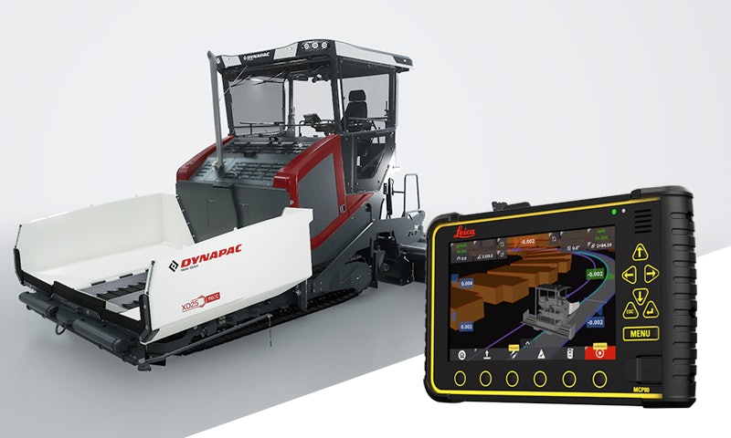Dynapac and Leica Launch Automated Steering and Screed Edge Control for Asphalt Pavers