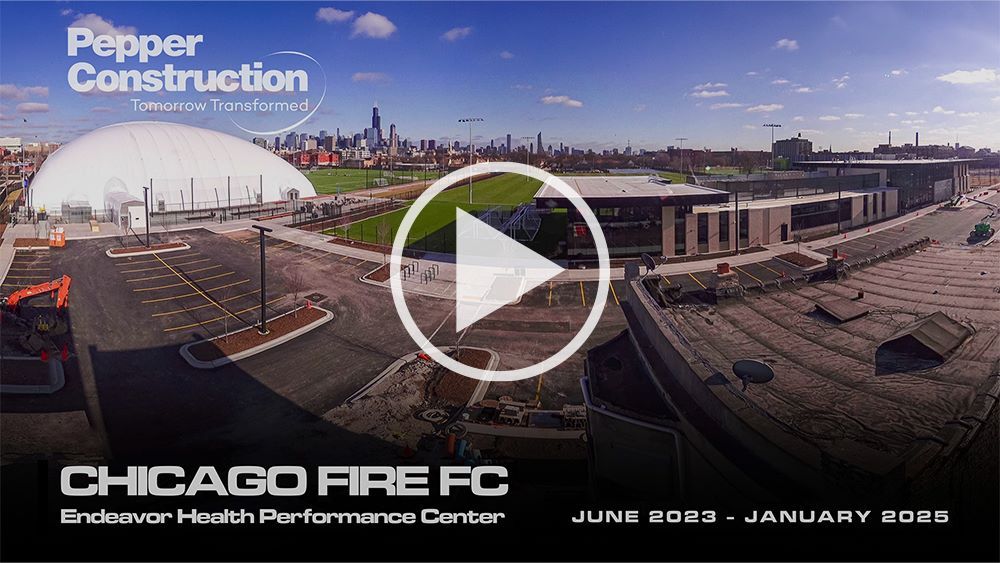 EarthCam Captures Chicago Fire’s Facility Construction
