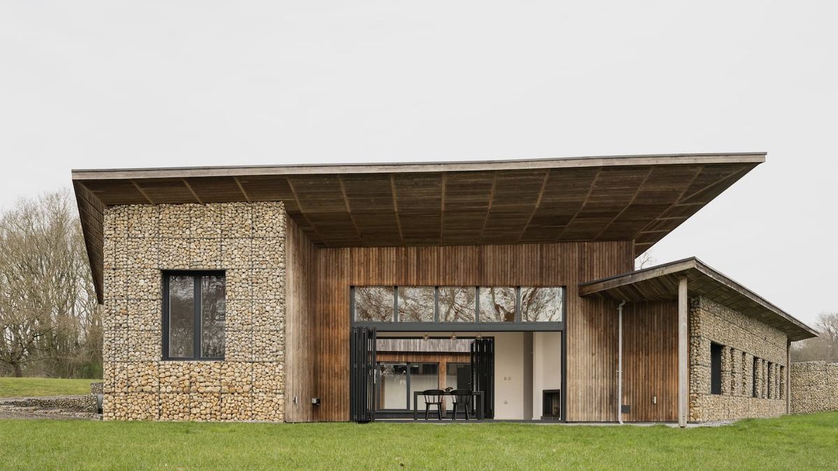 Pivot House: A rare Paragraph 84 home with a striking gabion wall exterior