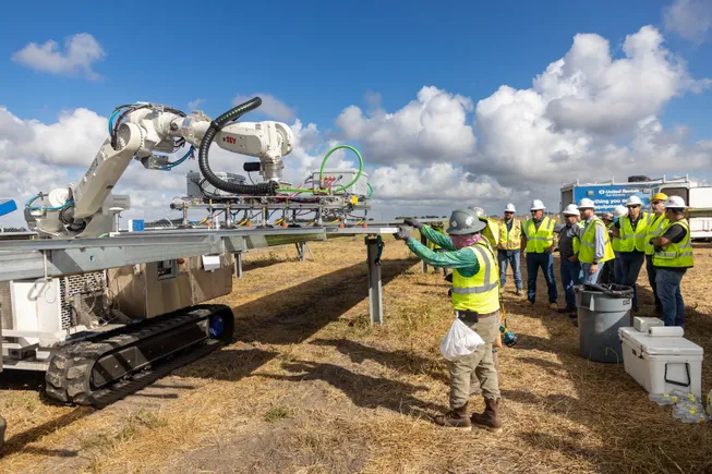 Rosendin to demo robotic solar panel installers on Texas jobsite