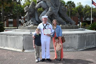 Navy Corpsman Helton Honored with Purple Heart
