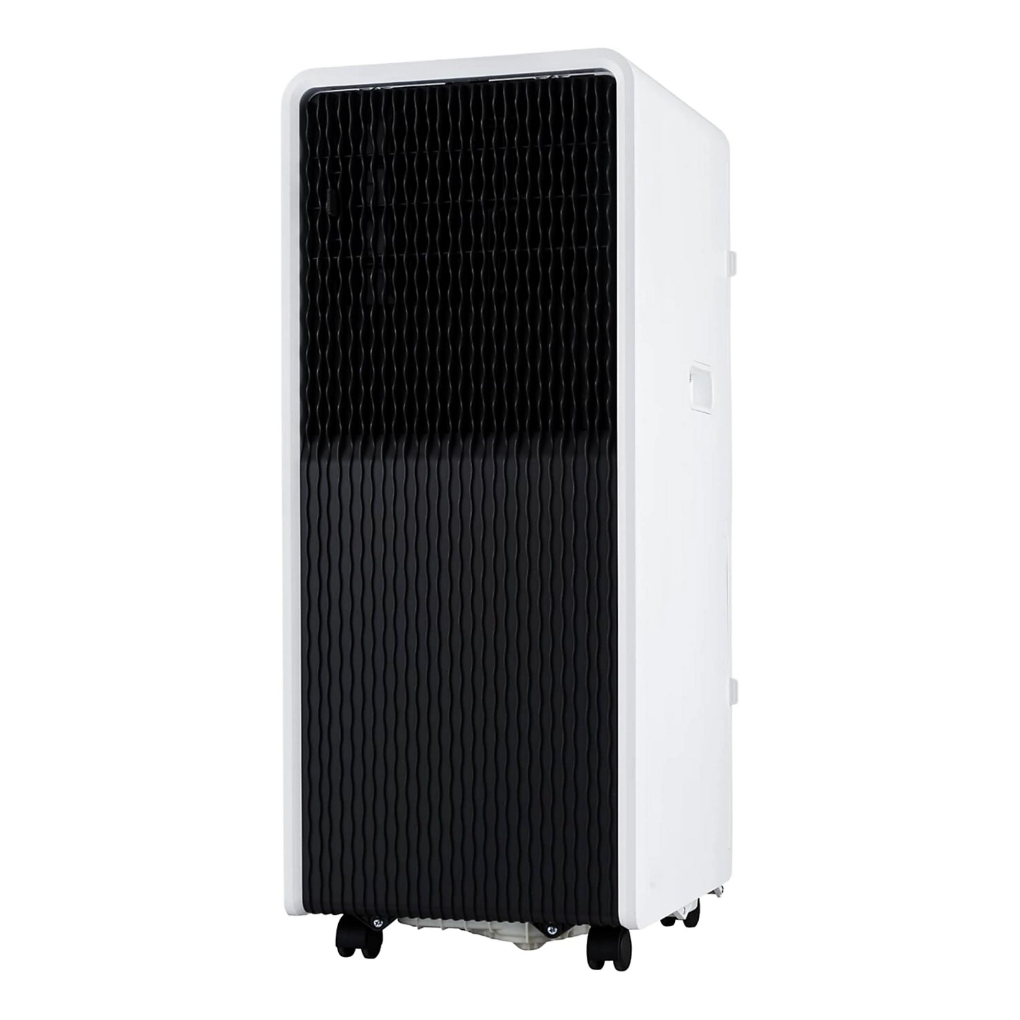 A tall Portable Air Conditioner with a black grid front