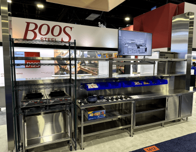 John Boos Unveils Boos Steel Flexible Serving System