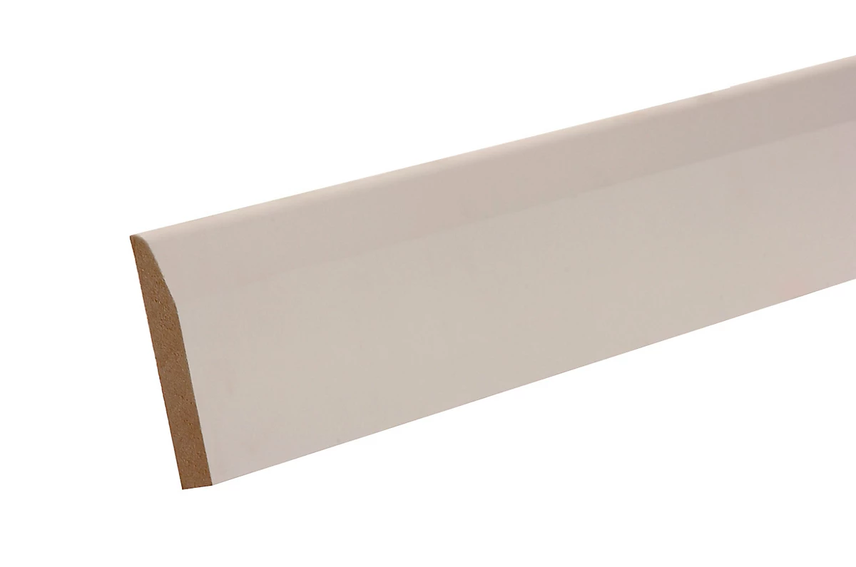 Metsä Wood Primed White MDF Chamfered Skirting board 