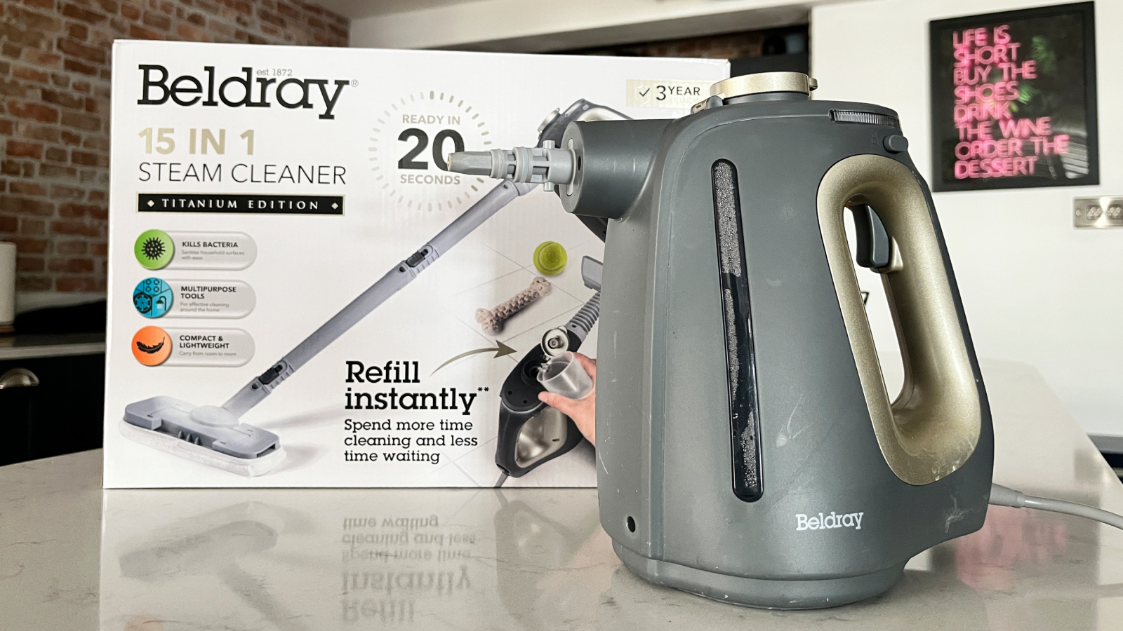 I tried the Beldray 15-in-1 steam cleaner and was impressed