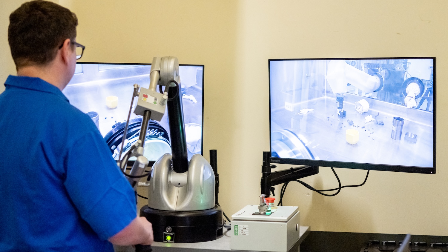 Remote control robotic arm passes nuclear test