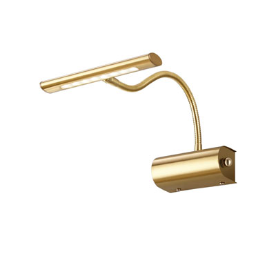brass wall reading light