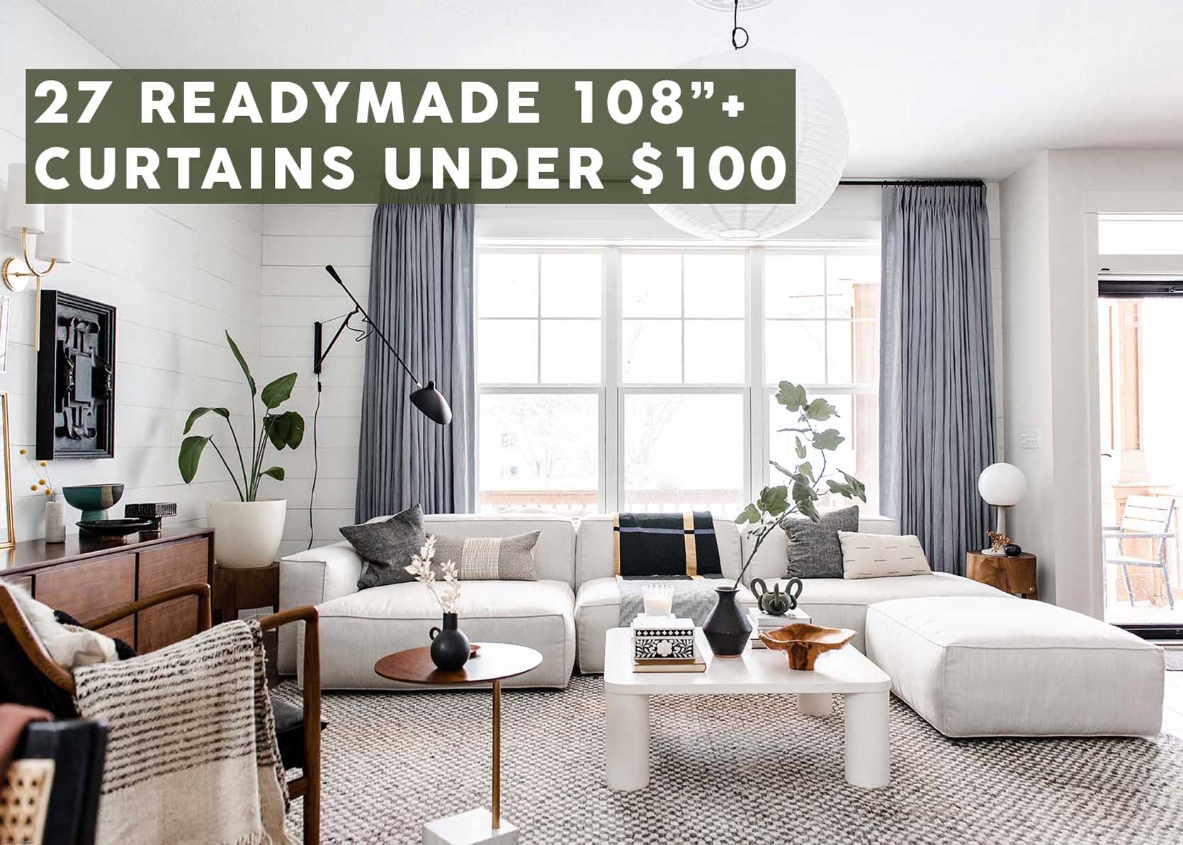 affordable extra-long curtains