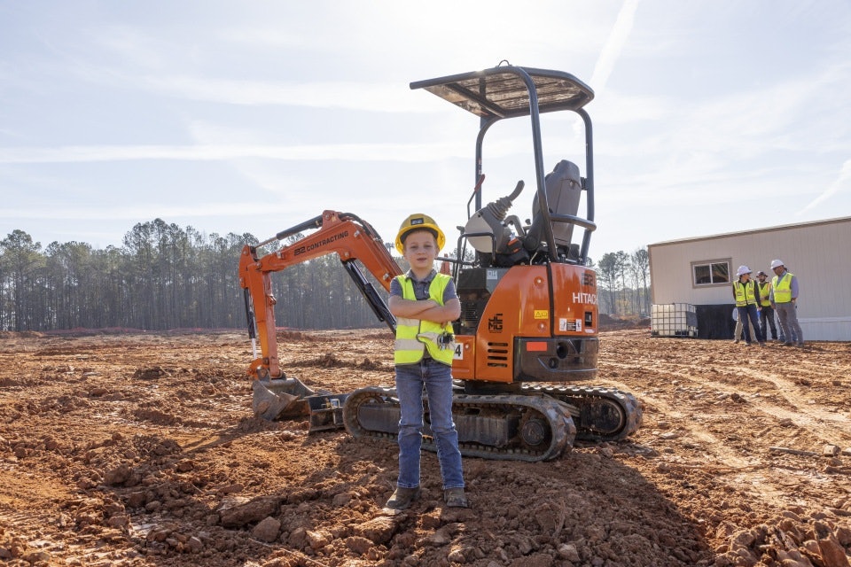Youngest Hitachi Operator in Training
