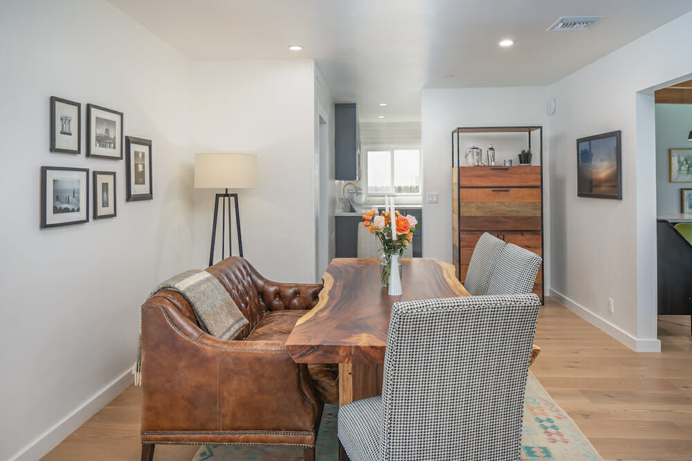 Image of a renovated dining room
